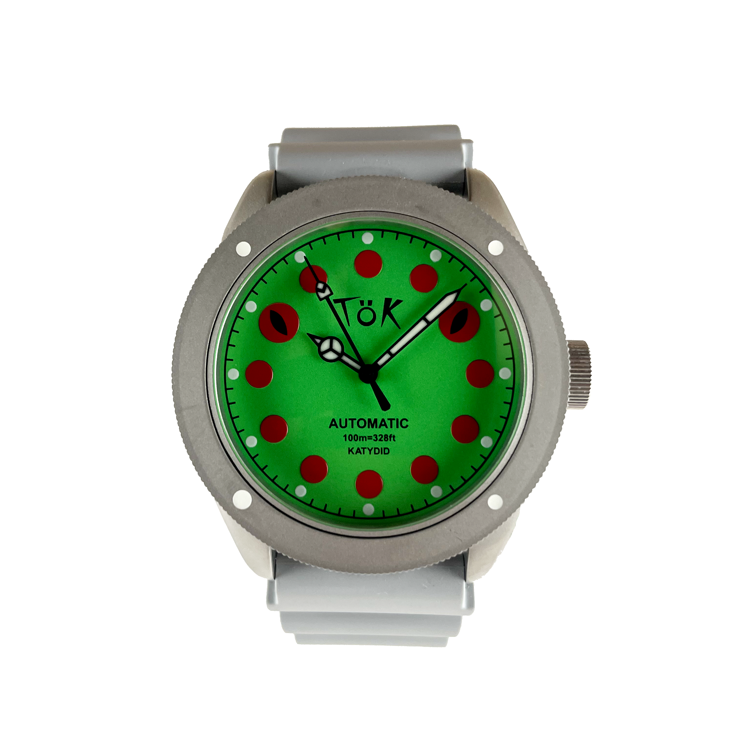 Green and Red Katydid Watch